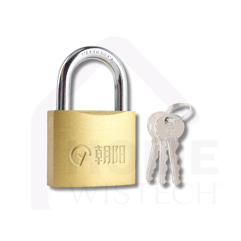 Wistech Home Brass-Plated Padlock - 60mm 1 S