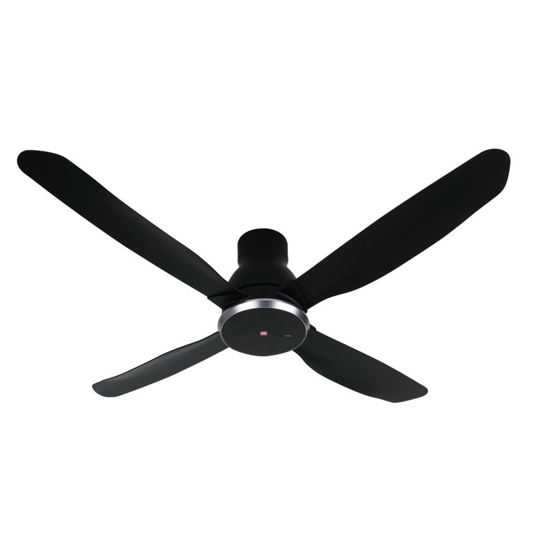 KDK W56WV DC Ceiling Fan with Remote Control - Black (140cm) 1 S