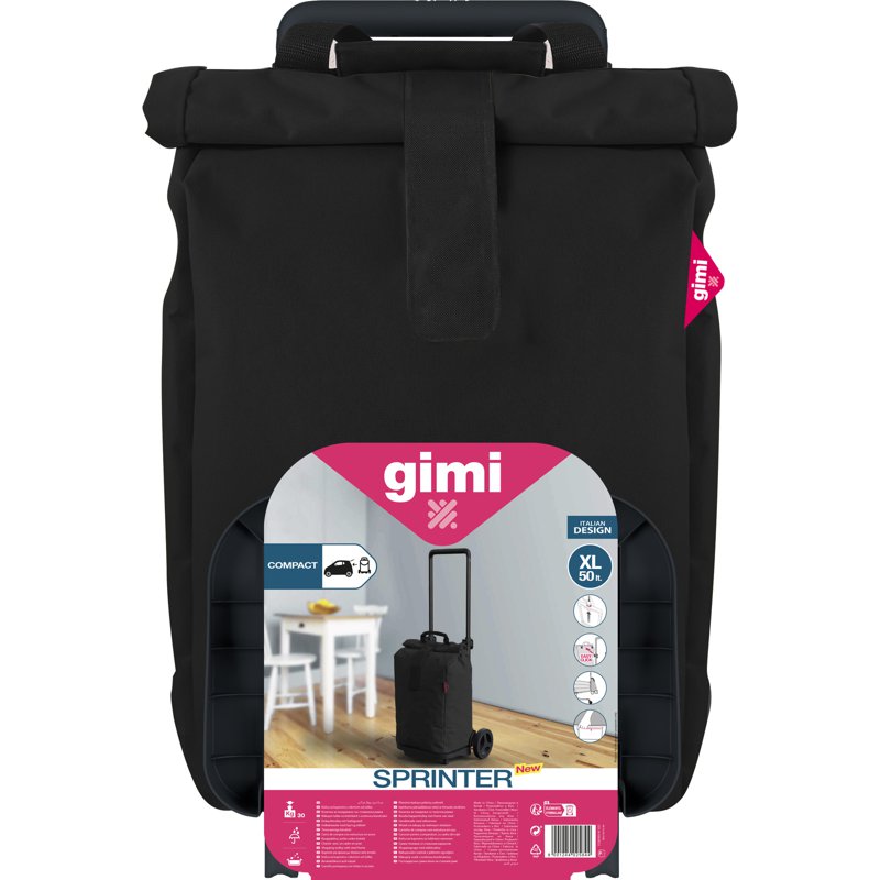 GIMI Shopping Trolley Sprinter Black
