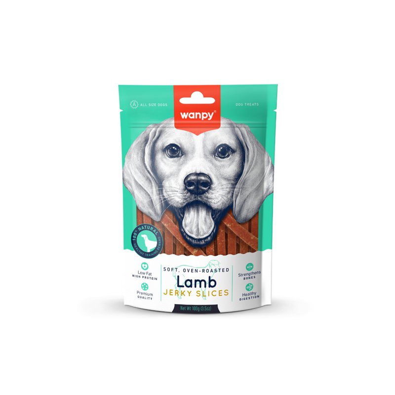 Wanpy Soft Oven-Roasted Lamb Jerky Slices