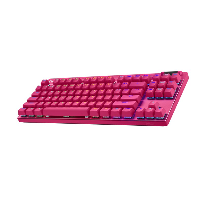 Logitech Pro X TKL Lightspeed Gaming Keyboard - Magenta 1 S