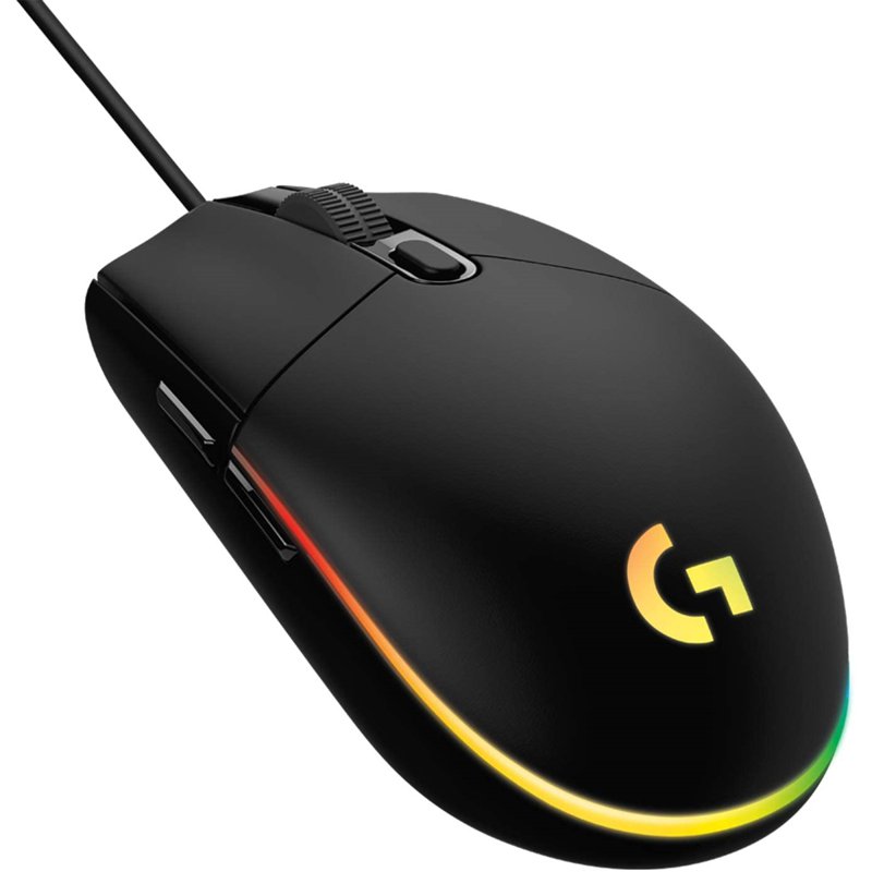 Logitech G203 Lightsync RGB Wired Mouse - Black 1 S