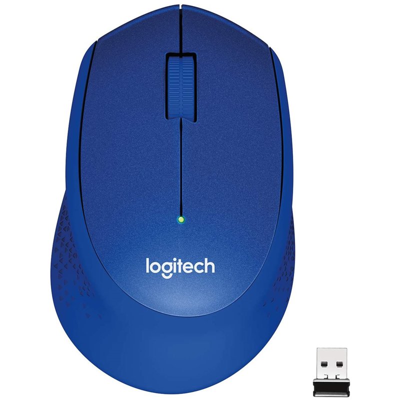 Logitech M331 Silent Plus Wireless Mouse - Blue