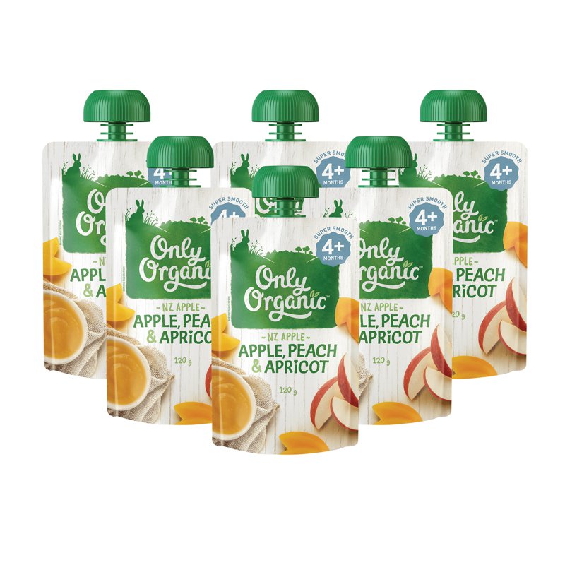 Only Organic Apple Peach & Apricot