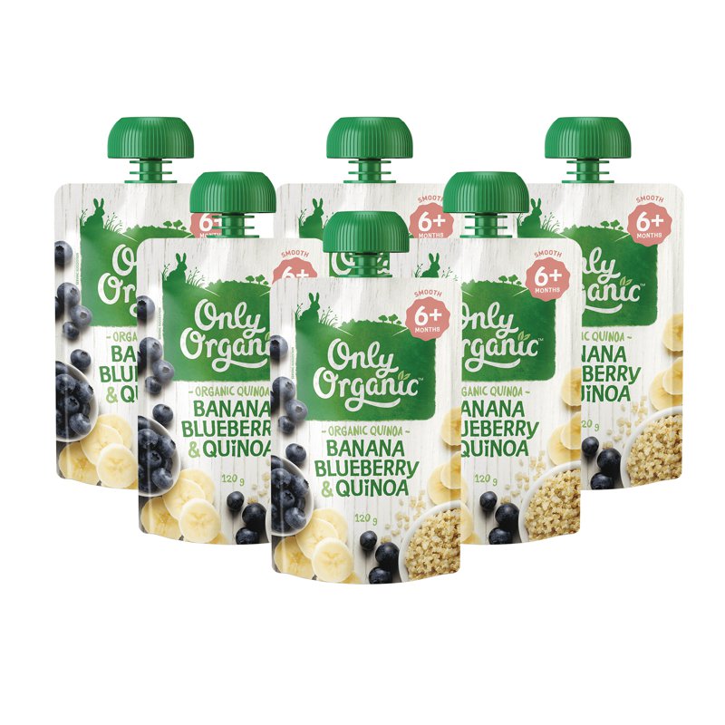 Only Organic Banana Blueberry & Quinoa