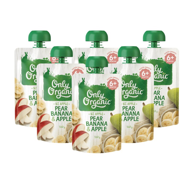 Only Organic Pear Banana & Apple