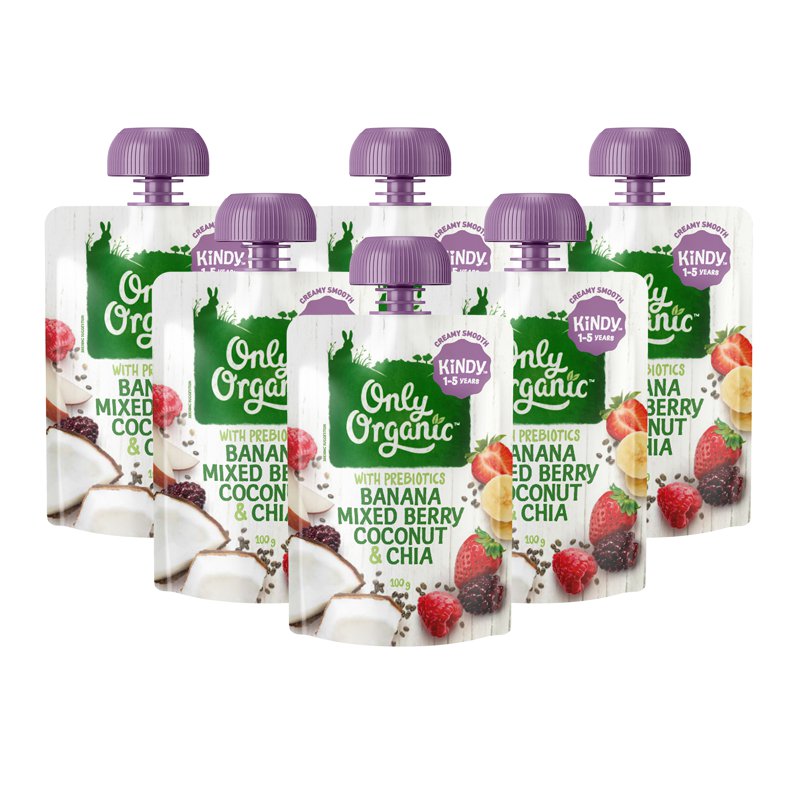 Only Organic Banana Mixed Berry Coconut & Chia