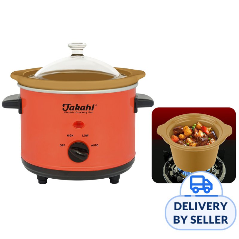 Takahi Electric Crockery Pot Slow Cooker 1525 Type HR-WO