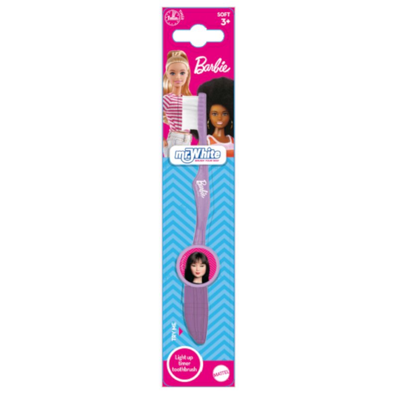 Mr White Barbie Flashing Toothbrush Soft 1 S