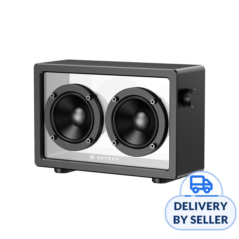 Skyzer Clear Box True Wireless Bluetooth Speaker - Black 1 S