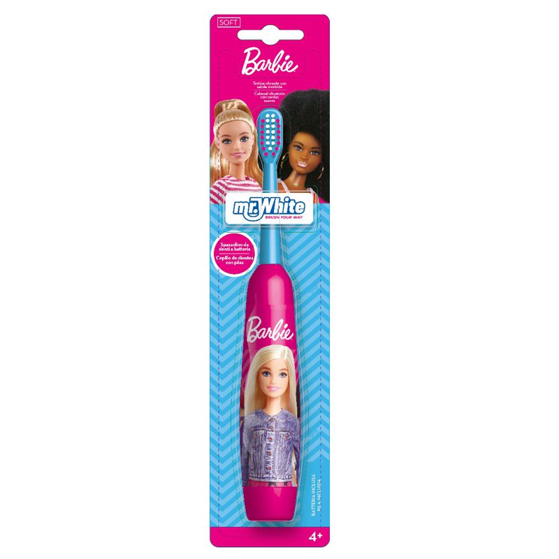 Mr White Barbie Battery-Powered Toothbrush 1 S