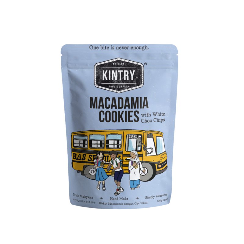 KINTRY Macadamia Cookies With White Choc Chips
