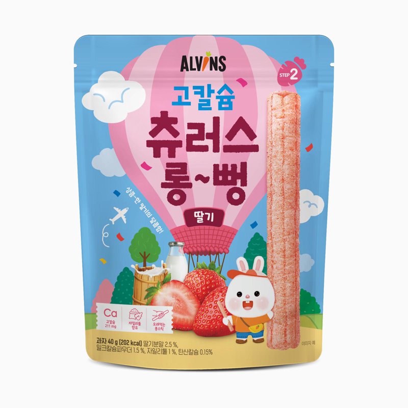 Alvins Toddler Churro Sticks - Strawberry
