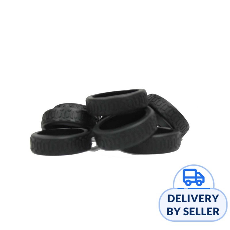 Lit Luggage Wheel Rubber Cover - Black 8 S