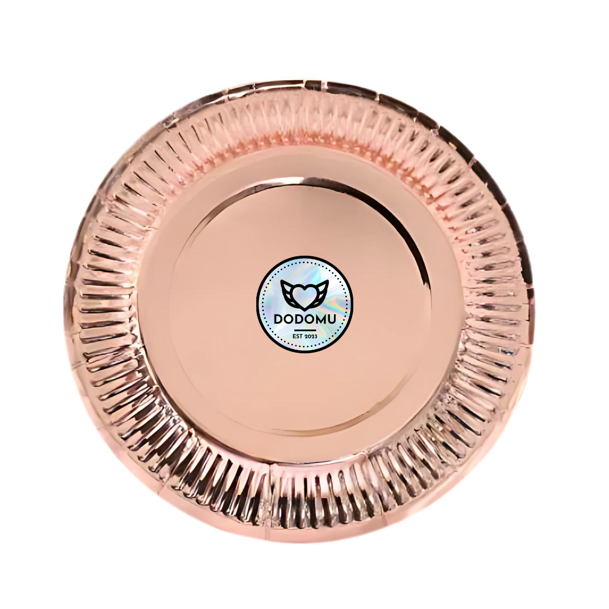 Dodomu Shiny 7inch Paper Plates - Rose Gold 10 S