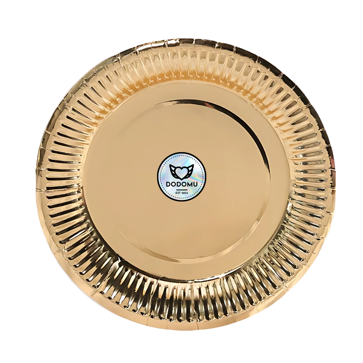 Dodomu Shiny 7inch Paper Plates - Gold 10 S