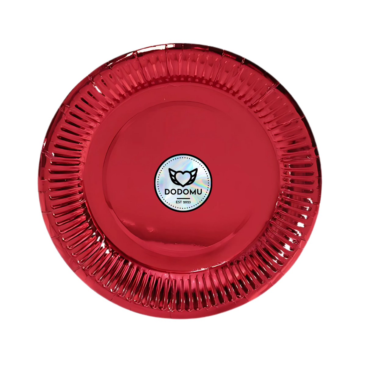 Dodomu Shiny 7inch Paper Plates - Red 10 S
