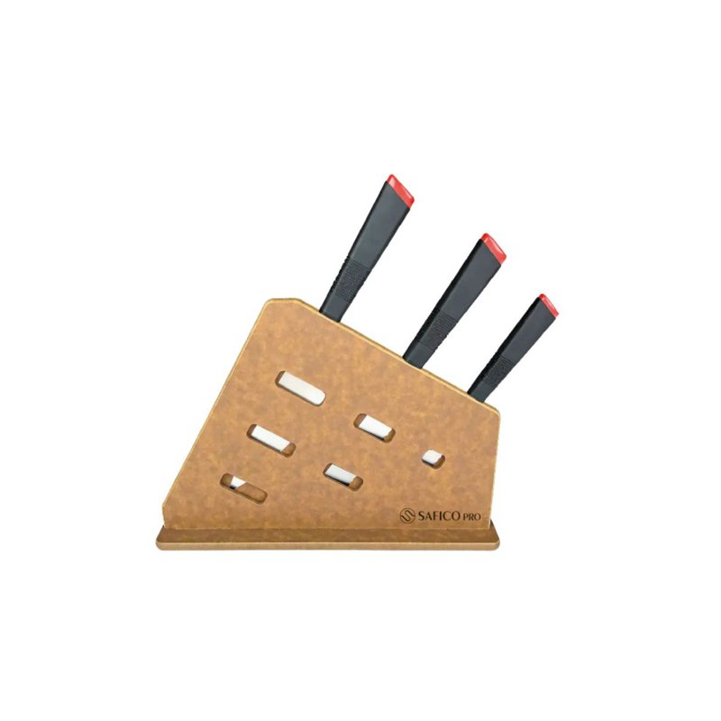 Safico Pro Wood Fibre Knife Holder (KH04) Natural 1 S