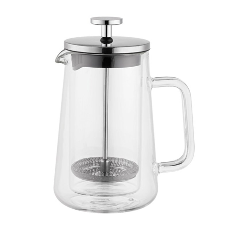 ARAMORO Double Wall Glass Coffee&Tea Plunger W Handle