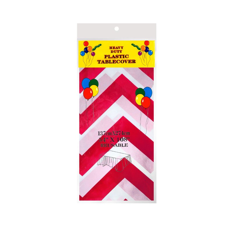 Disposable Tablecloth - Red Zigzag 1 S