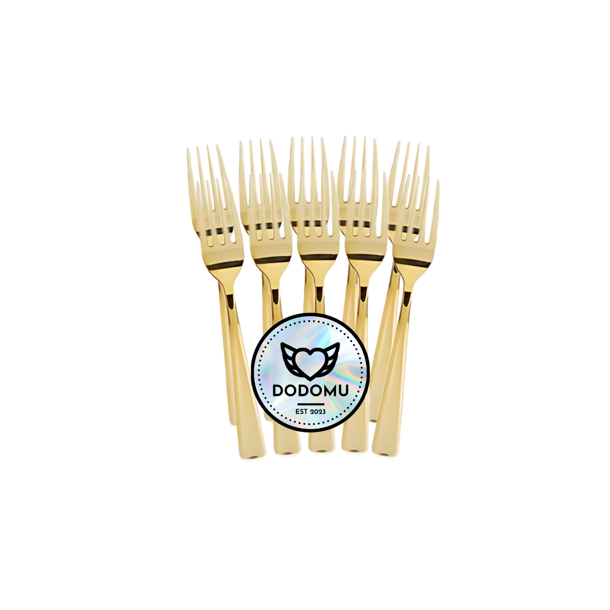 Dodomu Lolli Party Fork - Gold 10 S