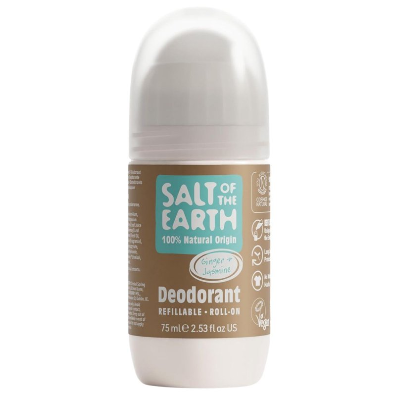 Salt Of The Earth Natural Deod Roll-On Ginger & Jasmine
