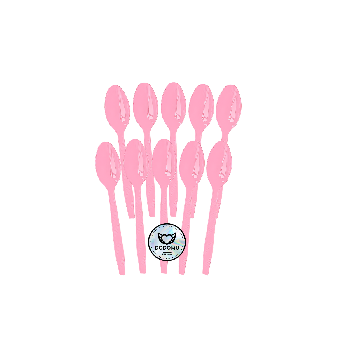 Dodomu Disposable Plastic Spoon - Pink 10 S