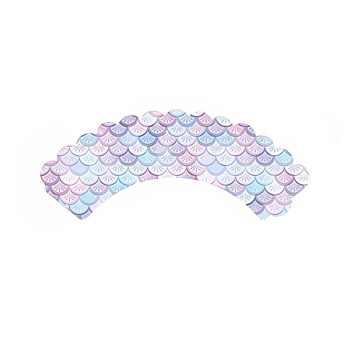 Dodomu Mermaid Cupcake Border 24 S