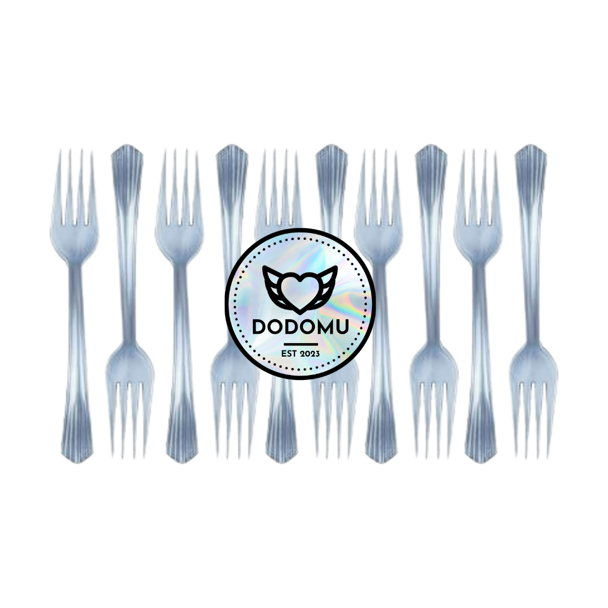 Dodomu Lolli Party Fork - Cool Blue 10 S