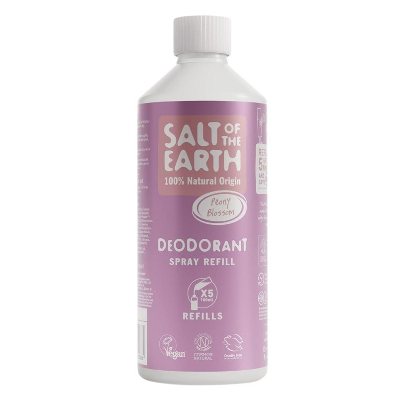 Salt Of The Earth Natural Deod Spray Refill Peony Blossom