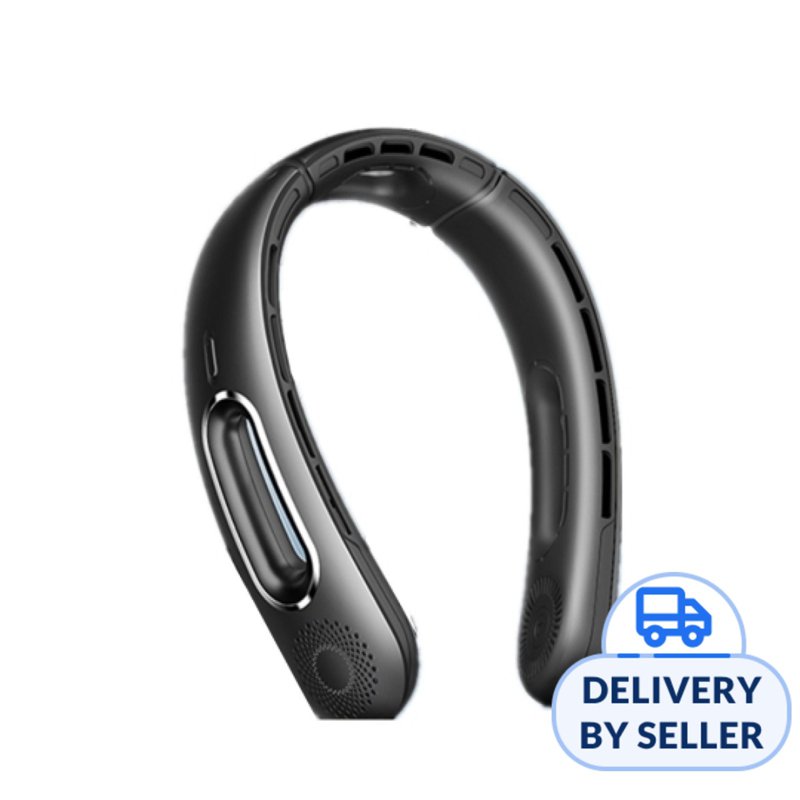 ANC Silent 3000mAh Neck Fan - Black (TY01) 1 S
