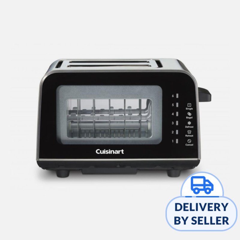 Cuisinart 2 Slices Toaster With 2 Sides Glass View 1 S
