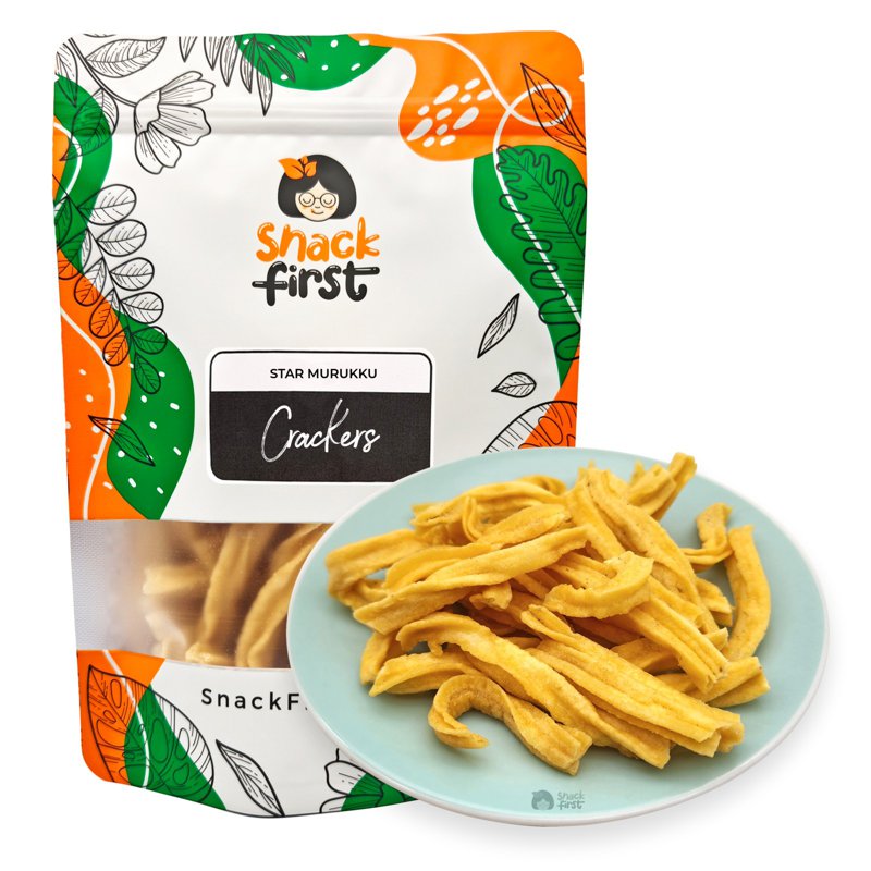 SnackFirst Star Murukku Crackers (Heritage Snack Muruku)
