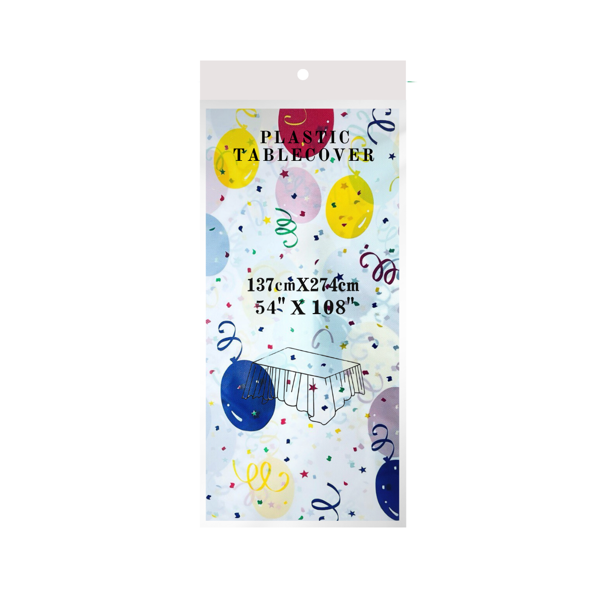 Disposable Tablecloth - Balloon Design