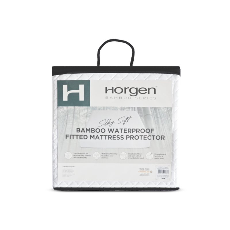 Horgen Bamboo Waterproof Fitted Mattress Protector- King 1 S