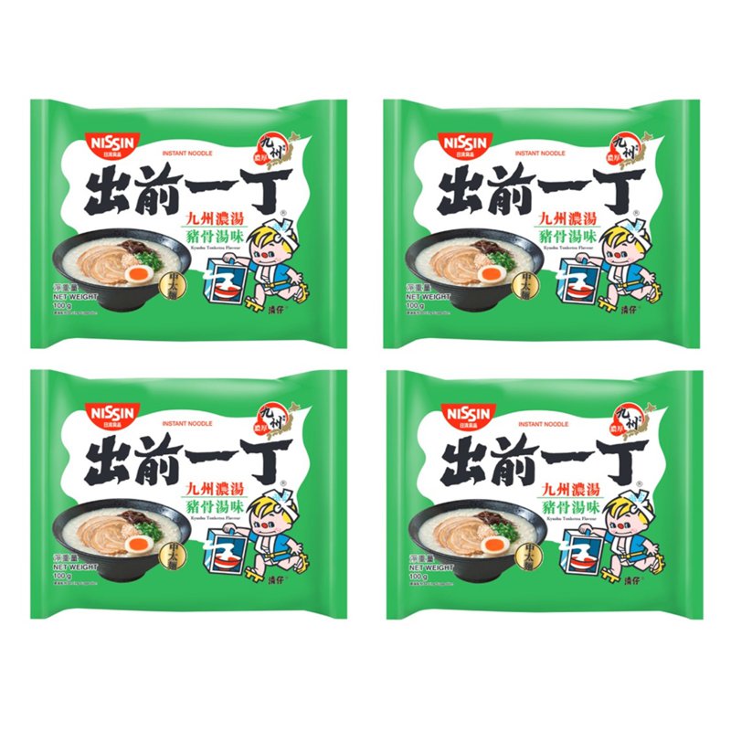 Nissin Demae Iccho Nissin Instant Noodle - Kyushu Tonkotsu (Bundle of 4)