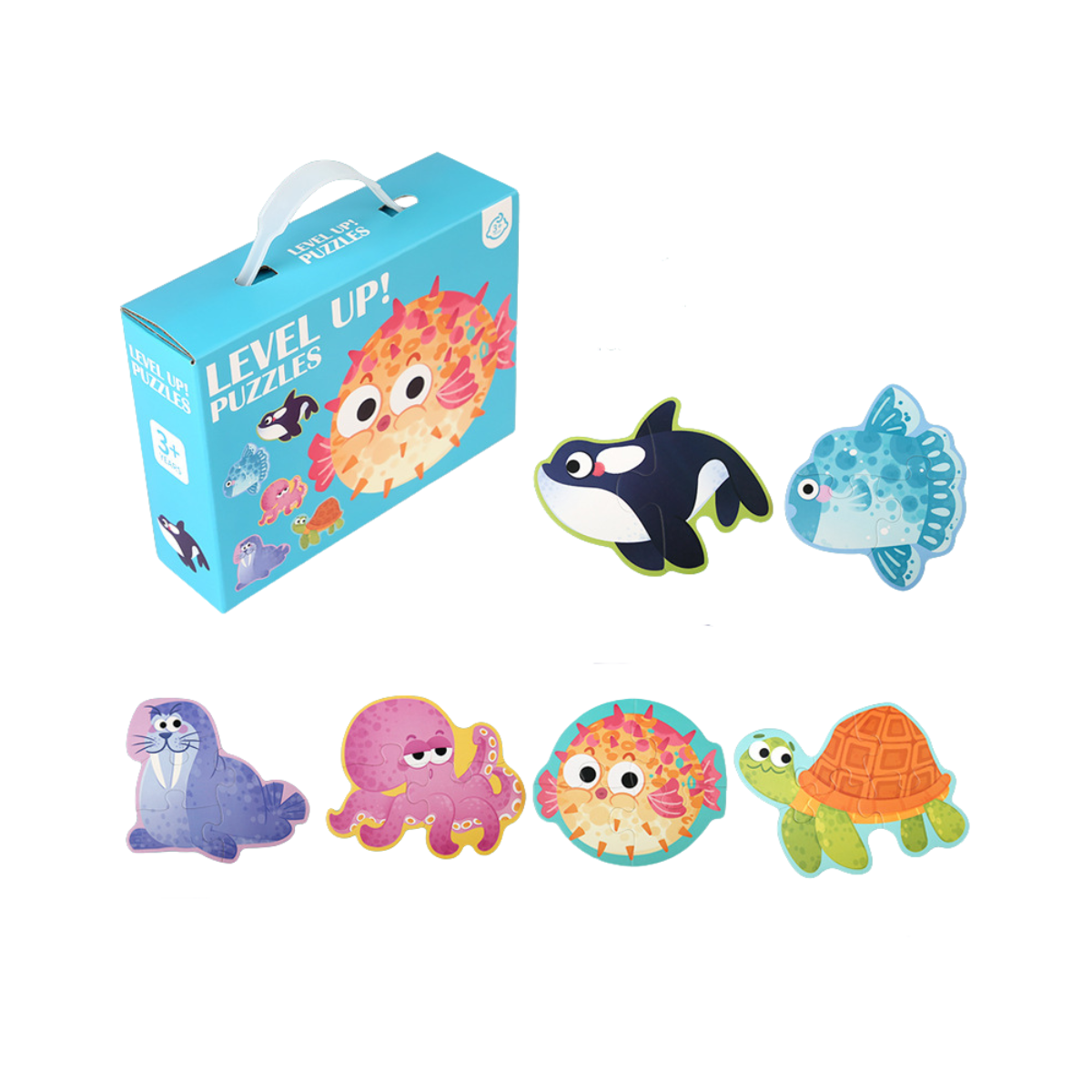 Puzzle Set for Kids - Marine Animals