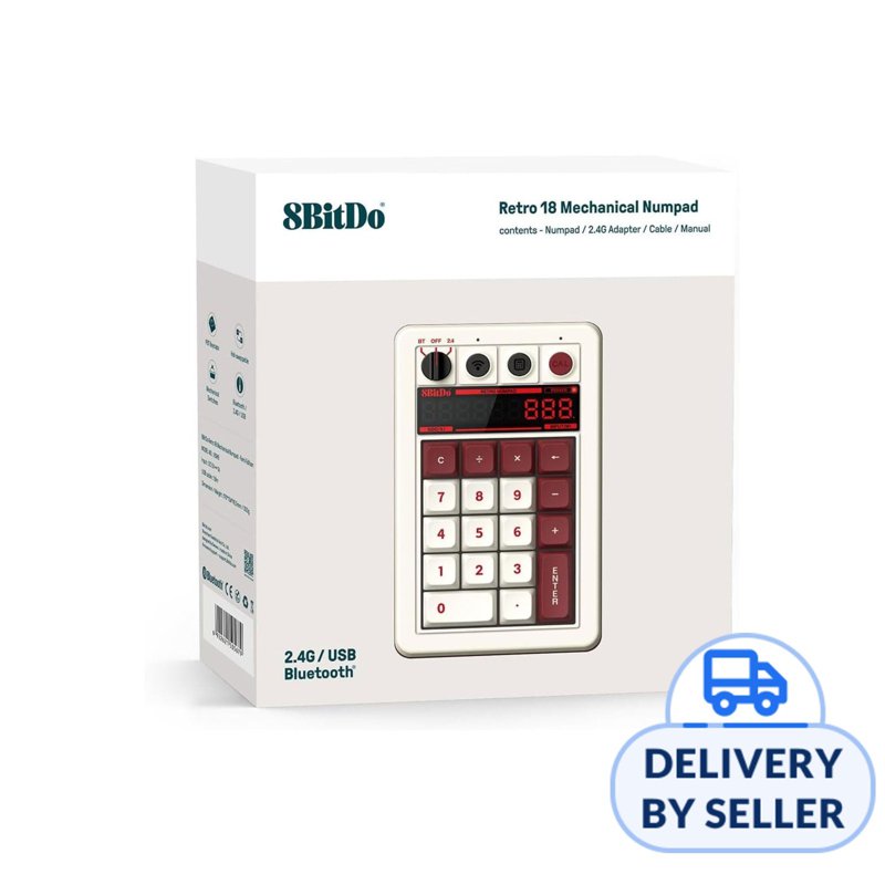 8BitDo Retro 18 Mechanical Numpad - Fami Edition 1 S