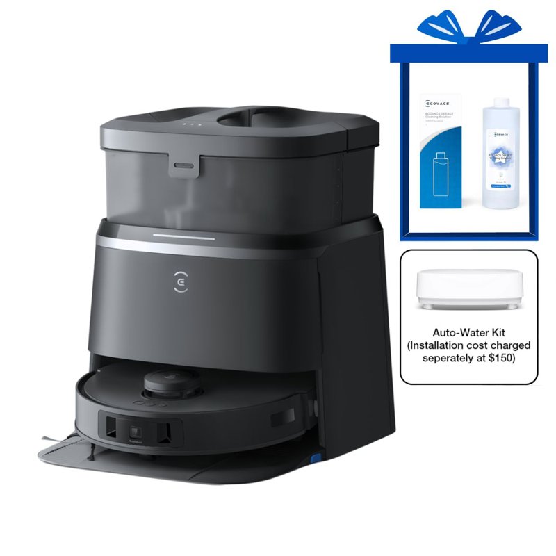 Ecovacs Deebot T30 Pro Omni Vacuum with Water Kit - Black 1 S