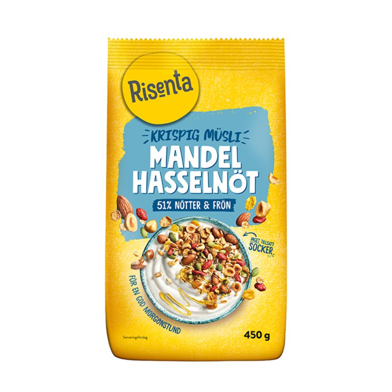 Risenta Crispy Muesli Almond Hazelnut
