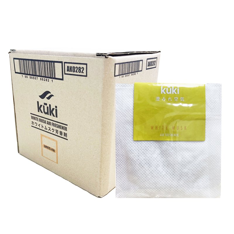 Kuki Air Freshener - White Musk (Carton) 24 x 8 G