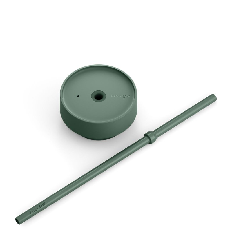 Fellow The Cold Lid Plus Straw 16oz - Smoke Green 1 S