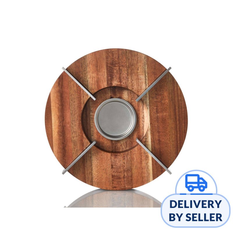 Ad Hoc Wooden With Stainless Steel Teapot And Food Warmer 1 S