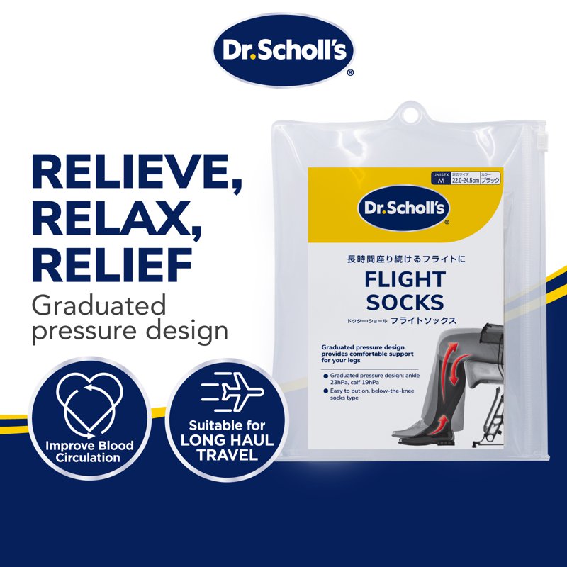 Dr. Scholl's Flight Compression In Socks - Medium