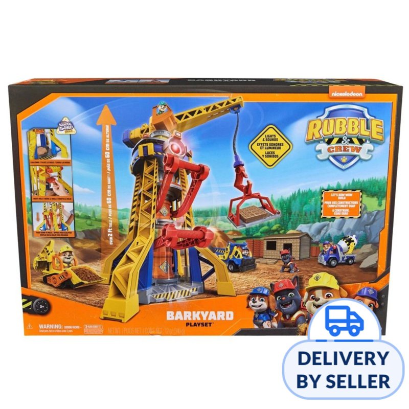 Paw Patrol Rubble n Crew Barn Yard Crane Tower Playset 1 S