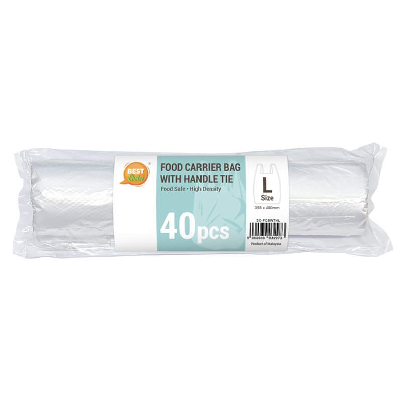 Food Carrier Bag With Tie Handles - L 1 S