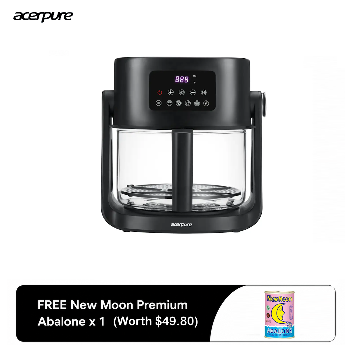 Acerpure Chef 2-in-1 Flip Air Fryer, Grill, Hot Pot KF1 1 S