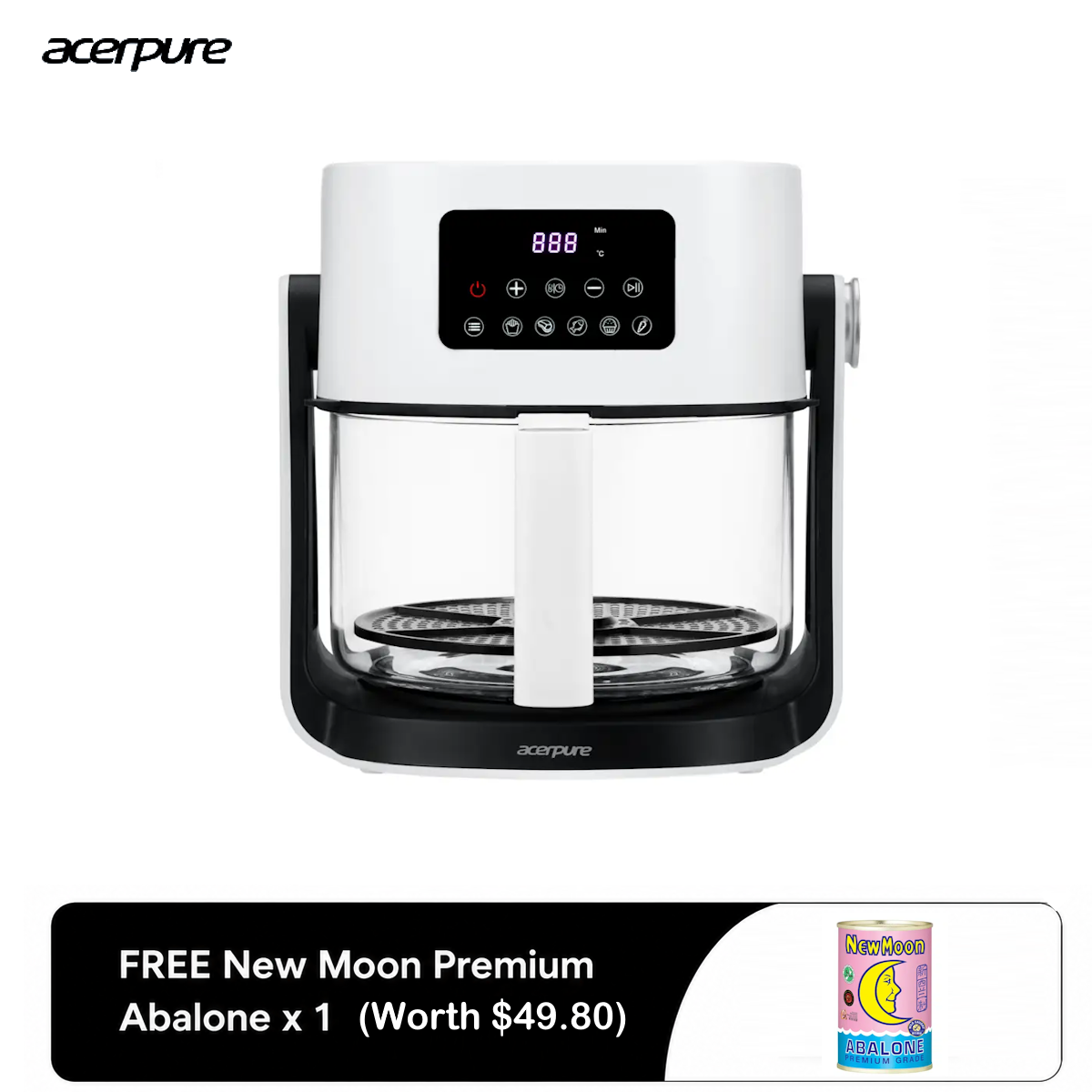 Acerpure Chef 2-in-1 Flip Air Fryer, Grill, Hot Pot KF1 1 S