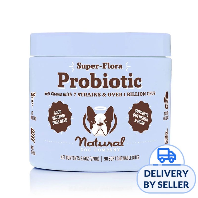 Natural Dog Company Super-Flora Probiotic Supplement 90 S