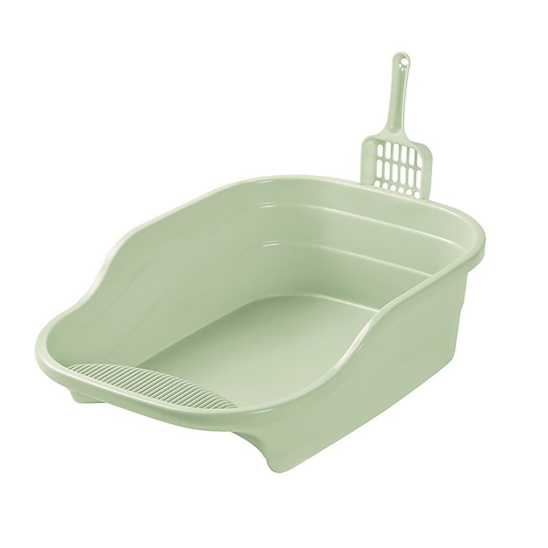 Sweet Home Wave Semi-enclosed Cat Litter Box - Nordic Green 1 S